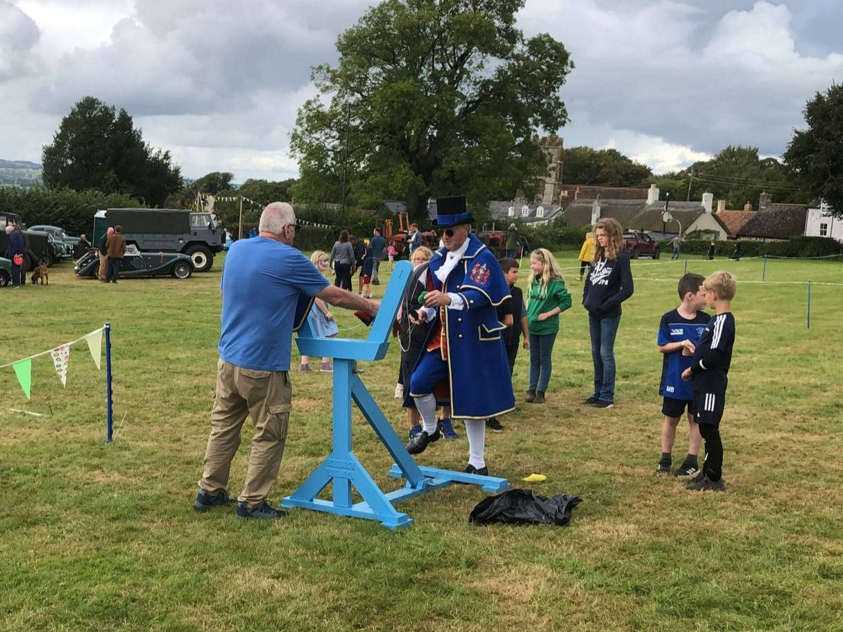 Colin on the catapult!